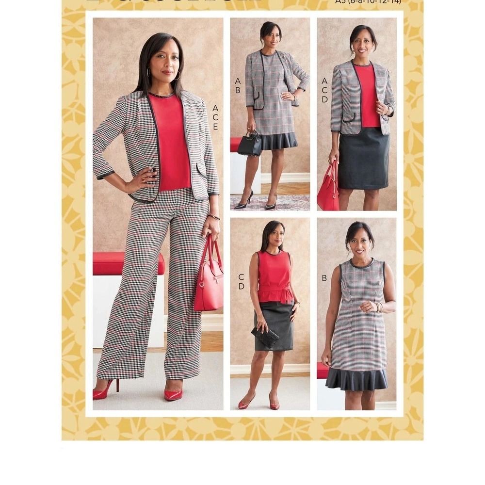 Butterick Sewing Pattern 6795 10760 Jacket Dress Top Skirt Pants Size 16-24